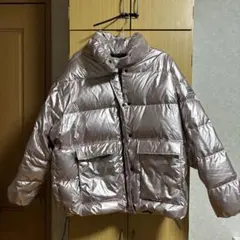 GAP メタリックピンク ダウンジャケット