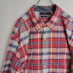 ノーティカ 長袖シャツ BDシャツ チェック柄 マルチカラー メンズ3XL