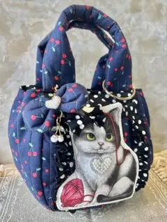 ゆ*ら様 コヤンイサムチョン　新柄　ぷっくりふわふわまん丸バッグ　両面デザイン