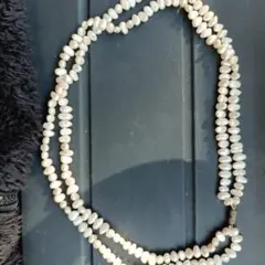 淡水パール 二重巻きロングネックレス
