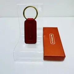 り*さ様 【未使用品】COACH レザー キーホルダー ボルドー