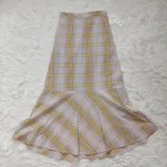 新品】B:MINGbyBEAMSビームスチェック柄マーメイドスカートシアサッカーのサムネイル