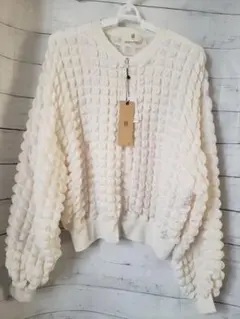 r.p.s ぽこぽこブルゾン　オフホワイト