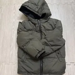 b ROOM フード付きダウンコート リバーシブル