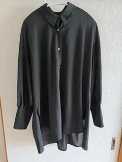 美品　シアー長袖シャツ