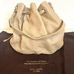 ケイトスペード　ベージュショルダーバッグ