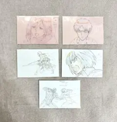 進撃の巨人　エレン　ミカサ　アルミン　ポストカード　原画　WIT STUDIO