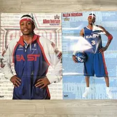 NBA HOOP 付録ポスター 2枚セット アイバーソン / ジョーダン