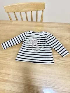 petit main ストライプ Tシャツ