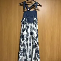 デニムキャミワンピース　ジャンパースカート