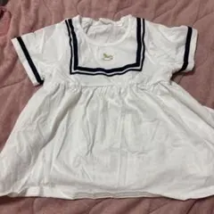 cottoli 半袖 セーラーワンピース 110