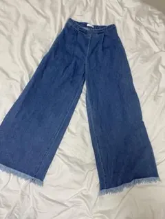 Healthy denim♡裾フリンジワイドパンツ♡のサムネイル