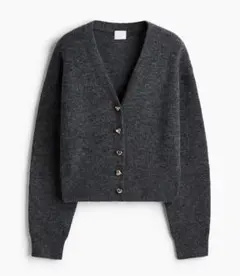 H&M リブニットカーディガン