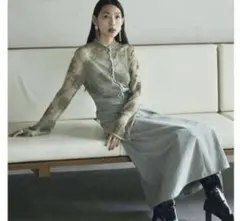 Ameri Vintage FLOWER LACE DRESS Sサイズ