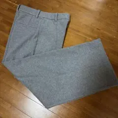 ユニクロ　ブラッシュドジャージーワイドパンツ　グレー