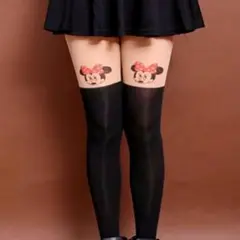 【1点のみ】ミニーちゃん ディズニー ニーハイ ストッキング  キャラクター