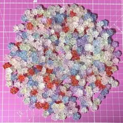 【新品③】ビーズ デコパーツ プラパーツ ローズ 薔薇 100個 まとめ売り