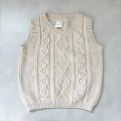 H&M ケーブルニットベスト