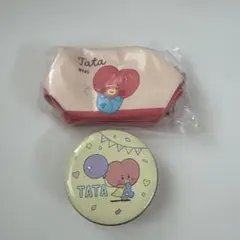 BT21 BTS TATA V テテ ポーチ 缶ケース 2点セット