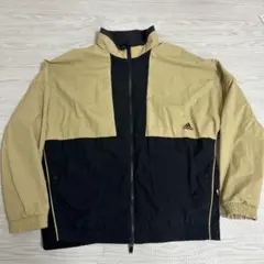 adidas ナイロンジャケット ベージュ/ブラック