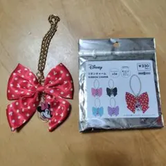 キャンドゥ ミニーマウスシリーズ リボンチャー 赤