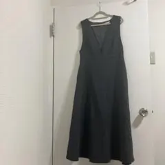 GLACIER チェック柄 Vネック ワンピース S