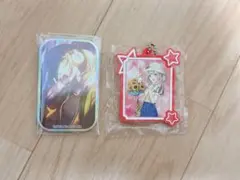 プロセカ　小豆沢こはね　スクエア缶バッジ　キーホルダー