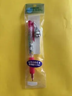 ⭐︎レア⭐︎ハローキティ 熊本限定　熊本城バージョン　シャープペンシル　缶バッチ付き