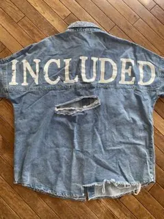 ANAP アナップ　Gジャン　ジャケット　ダメージ　羽織り　デニムシャツ