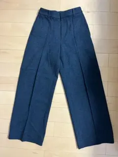 ユニクロ ブラッシュドジャージワイドパンツ グレー Sサイズ