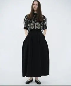 CLANE VOLUME DOME SKIRT ブラック 1