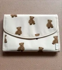 ジェラートピケ　PIQUEベア柄母子手帳ケースM