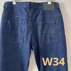 破格セール！ ロンドンデニム　ストレート　ダークブルー　W34 美品