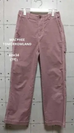 MACPHEE TOMORROWLAND ストレートペインターパンツ