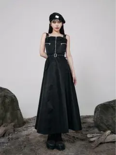 Darich ナイロンジャンパーロングワンピース