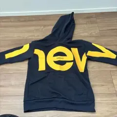 New Balance フード付きパーカー ネイビー/イエロー