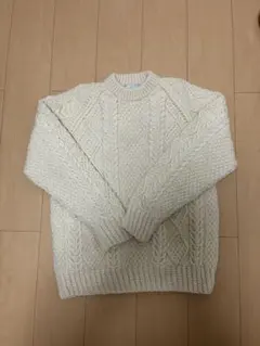 英国製 Larrimor’s 極上アランニット セーター ウール100% 希少