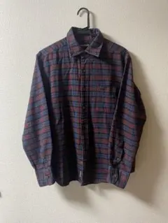 MCGREGOR 赤と青のチェックネルシャツ Lサイズ