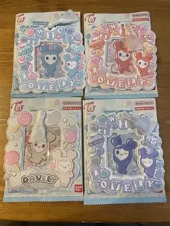 TWICE LOVELY カードキーホルダー 4個セット（バラ売り可能）