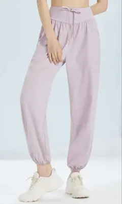 YOMOMENT 紐付き 冷感カジュアルパンツ