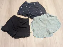 80サイズ　女の子　ショートパンツ　3点セット　保育園着　まとめ売り