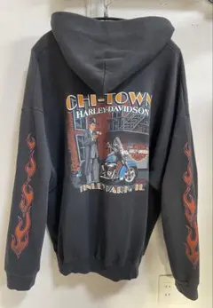 つ*ん様 XXL Harley-Davidson フレイムデザイン パーカー
