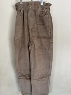 【新品】　クラシカルエルフ　コーデュロイ　パンツ　ウエストギャザー　ベージュ　L