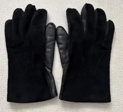 美品】デンツ ディアスキン グローブ ウールライニング レッド レザー