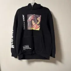 Bershka ホラー映画プリント パーカー ブラック M