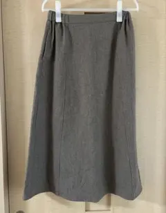 スタディオクリップ　起毛フレアAラインスカート　ブラウン