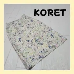 【美品】KORET コレット リバティプリント 花柄スカート ホワイト Mサイズ