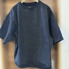 ZARA Tシャツ メンズ　ブラック　サイドジップ