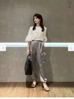 プラステ　サテンパラシュートカーゴパンツ XSサイズ