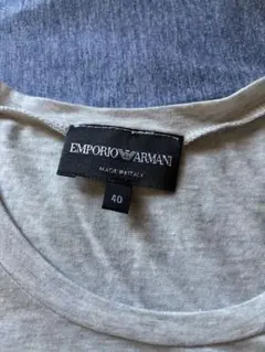 EMPORIO ARMANI ラインストーン Tシャツ グレー 40のサムネイル